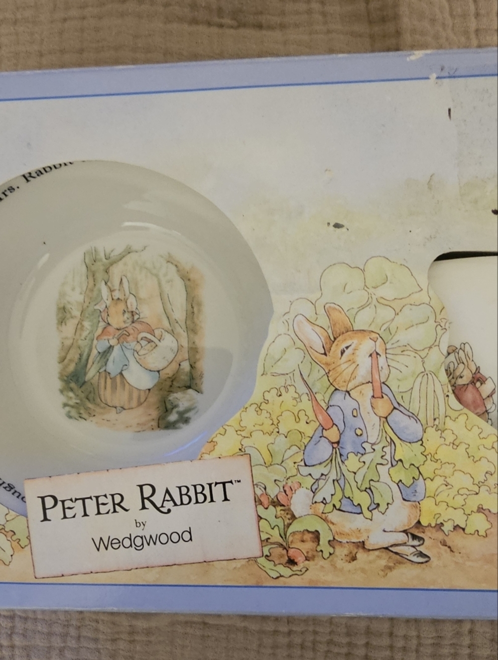 Wedgwood Peter Rabbit Boxed Composition A Mug & Plate Set - Blue, Cream